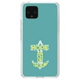 thumbnail image 1 of DistinctInk Clear Shockproof Hybrid Case for Google Pixel 4 (5.7" Screen) - TPU Bumper, Acrylic Back, Tempered Glass Screen Protector - Hope is an Anchor for a Sould - Yellow Teal, 1 of 1