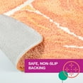 thumbnail image 6 of TOWN & COUNTRY PLAY Citrus Slice Orange Half Circle Shaped Bath Mat, Absorbent Tufted Floor Mat, Non-Slip Backing, Machine Washable, Orange, 34.7"x18.1", 6 of 9