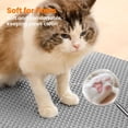 thumbnail image 7 of Cat Litter Mat, Large Double Layer Honeycomb Cat Litter Trapping Mat, Non Slip Waterproof Urine Proof Cat Litter Box Mat for Floor, Kitty Litter Rug, Cat Supplies, Gray(24x18 Inches ), 7 of 7