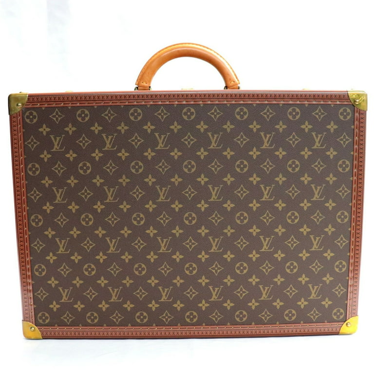 Authenticated Used Louis Vuitton Bisten 55 Monogram Trunk Hard Case Attache  Bag Brown M21327 