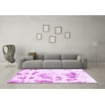 thumbnail image 3 of Ahgly Company Indoor Round Abstract Purple Modern Area Rugs, 5' Round, 3 of 4