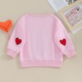 thumbnail image 3 of Bagilaanoe Toddler Baby Girl Boy Casual Sweatshirt Long Sleeve Letter Print Pullover 6M 12M 18M 24M 3T Kids Loose Tee Tops, 3 of 8