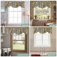 thumbnail image 6 of Tie Up Valance for Windows Bee Sunflowers Curtains Valances Rod Pocket Valance Window Treatments Black Buffalo Plaid You Are My Sunshine Balloon Curtains for Kitchen Living Room Bedroom 54x18 Inch, 6 of 9