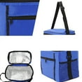 thumbnail image 2 of Bolsa de hielo aislada para picnic, bolsa de refrigeración portátil multifunción con aislamiento de papel de aluminio, tela Oxford (azul), 2 of 5