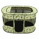 thumbnail image 1 of Casa para Gatos Plegable Tragaluz Extraíble Sala de Partos para Gatos Transpirable Parque para Perros para Suministros para Mascotas XL 110x85x60cm / 43.3x33.5x23.6in Verde, 1 of 5