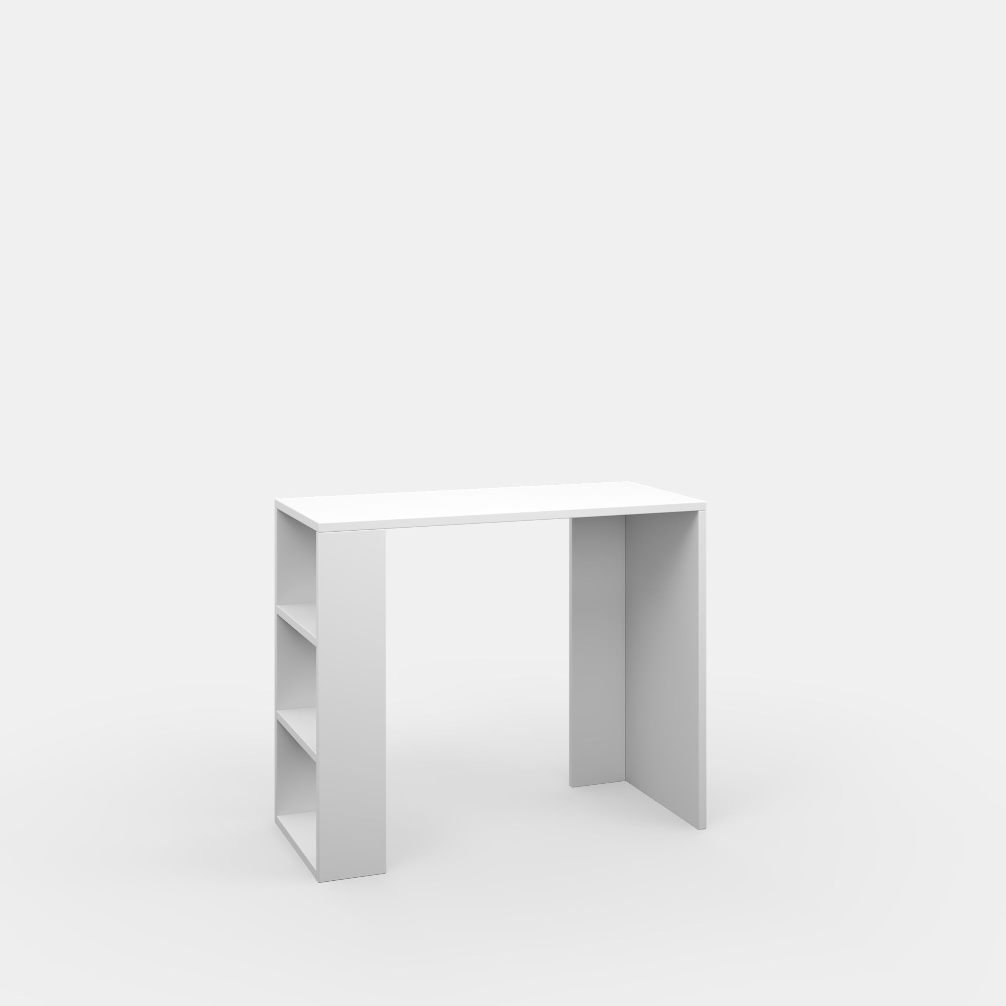 Ada Home Decor Furniture 3 Tier White Pennock Modern Desk