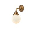 thumbnail image 3 of Innovations Lighting  Nouveau 2 Beacon - 1 Light 6" Sconce Brushed Brass/Matte White, 3 of 5