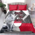 thumbnail image 3 of Greenland Bedding Set with Arctic Fox, Mountains, and Frozen Yet Fierce Text, 3 of 7