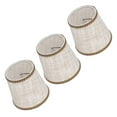 thumbnail image 5 of Slatcetga 3Pcs Small Lamp Shades Hand Crafted Exquisite Soft Lightweight Dustproof High Luminousness Table Lampshade, 5 of 8