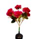 thumbnail image 2 of Lámpara solar con forma de clavel | Lámpara de jardín exterior con estaca y 7 LED | Lámpara de suelo con forma de flor artificial para decorar caminos, patios y terrazas, 2 of 6