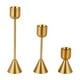 thumbnail image 2 of Metal Mini Candle Stand Set 3 Piece Christmas Decorative Aluminum Candle Stands For Candlelit Dinners And Home Decor In The Living Room, 2 of 6