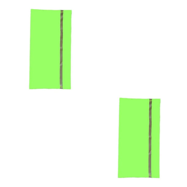 Soidarity Pañuelo para el cuello, pasamontañas multifunción, cubierta para el cuello, tira reflectante, envolturas bucales para deportes al aire libre, verde fluorescente 2piezas Soidarity CBP379988