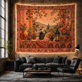 thumbnail image 6 of Rustic Patio Landscape With Arch Window and Flowers, Cozy Farmhouse for Art Lovers, Nature Wall Art Decor, Housewarming Gift, Tapestry Wall Hanging for Living Room and Bedroom, 6 of 7