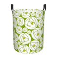 thumbnail image 1 of XMXT Collapsible Laundry Basket, Spherical Rose Print Waterproof Laundry Hamper, 62L Green, 1 of 8