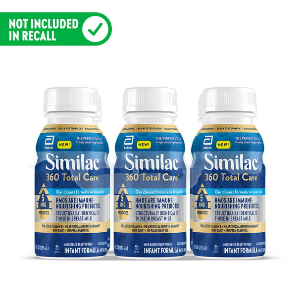 Similac 360 Total Care Infant Formula, Ready-to-Feed, 8-fl-oz (Case of 6)