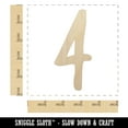 thumbnail image 2 of Number 4 Four Felt Marker Font Wood Shape Unfinished Piece Cutout Craft DIY Projects - 4.70 Inch Size - 1/4 Inch Thick, 2 of 7