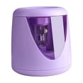 thumbnail image 3 of Electric Pencil Sharpener Battery Operated Heavy Duty Automatic Sharpener for Students Classroom Home Office Portable Desktop Stationery Tool Supplies #105 Purple, 3 of 6