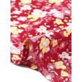 thumbnail image 6 of DARING DIVA Women's Plus Size Drawstring V Neck Babydoll Midi Flowy Dress 1X Red, 6 of 6