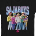 thumbnail image 2 of KPop Demon Hunters Group Saja Boys Youth Black Crew Neck Short Sleeve T-shirt-XXL, 2 of 4