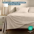 thumbnail image 3 of Bare Home Cozy Fleece Sheet Set - Extra Plush Polar Fleece - Deep Pocket - Twin, Sand, 3 of 10