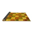 thumbnail image 2 of Ahgly Company Indoor Rectangle Checkered Yellow Modern Area Rugs, 2' x 3', 2 of 4