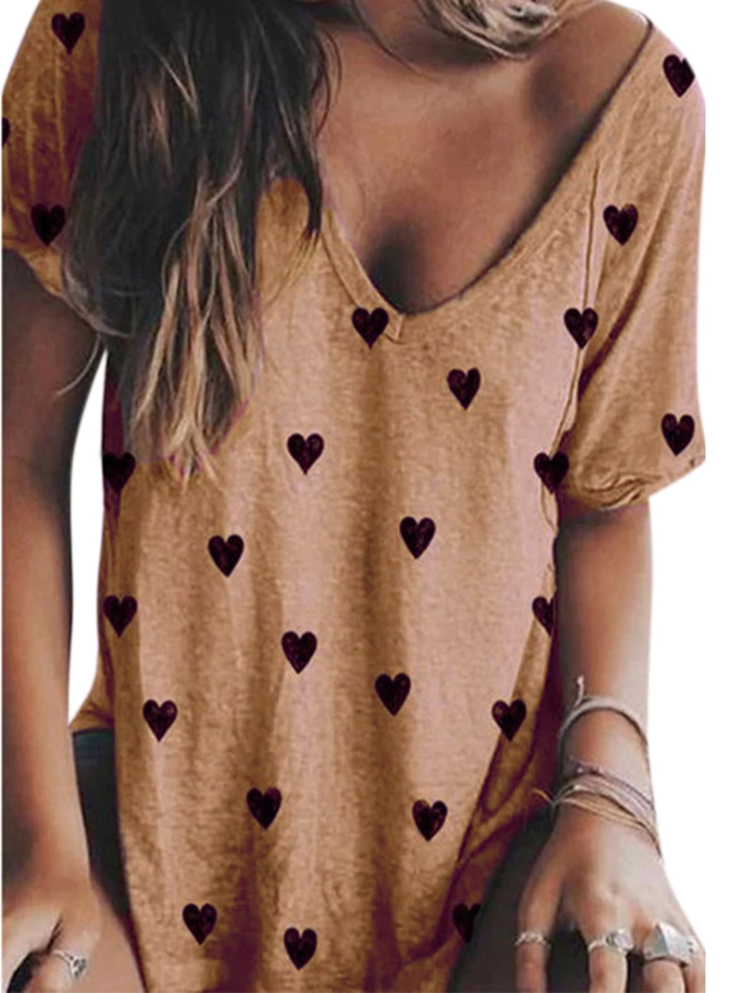 V Neck Peasant Blouse 