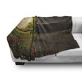 thumbnail image 3 of Nature Soft Flannel Fleece Blanket, Mother Earth Contrast with Life and Death Theme Dark Forest Fresh Dry Design Print, Cozy Plush for Indoor and Outdoor Use, 60" x 80", Multicolor, by Ambesonne, 3 of 6