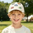 thumbnail image 2 of Krdevn Car Truck Taxi Embroidered Kids Mesh Baseball Cap Breathable Outdoor Sun Hat for Toddler Boys Girls, 2 of 5