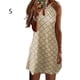 thumbnail image 4 of Vestido informal bohemio Minnieouse estampado Caqui S, 4 of 6