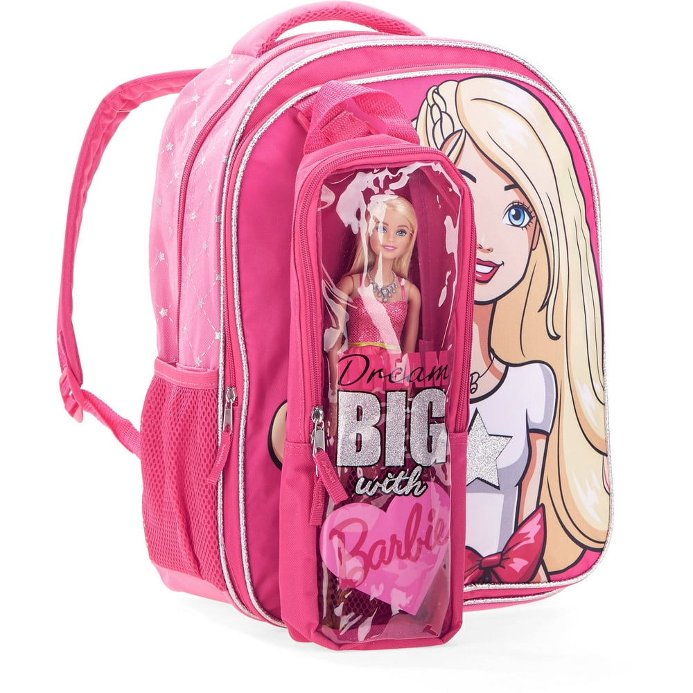 Barbie - Barbie Dream Big Girl's Backpack with Bonus Barbie Doll