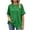 Dark Green-A-60602aa, variant on S-6XL Plus Size Womens Tunic Tops Crew Neck Short Sleeve Shirts for Women Hide Belly Summer Vacation Pink Womens Tops