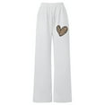 thumbnail image 6 of REDARER Girls Baggy Sweatpants with Leopard Heart Print Lightweight Straight Leg Athletic Pants,13-14 Years, 6 of 9