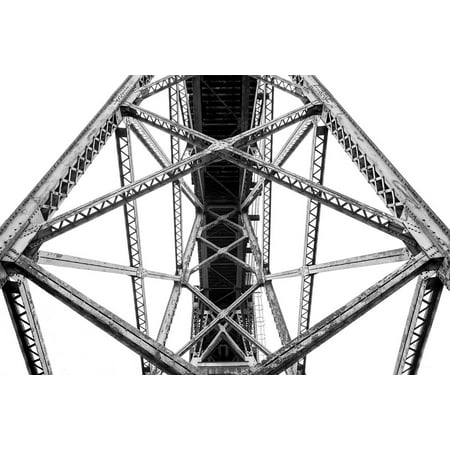Steel Girder Bridge LAMINATED POSTER Bridge Beam Transportation Trussel Girder Steel Poster Print 24 x 36 ()