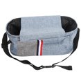 thumbnail image 2 of Cochecito de bebé pañal bolsa impermeable correa de hombro ajustable pequeño cochecito pañal bolsa para viajes azul, 2 of 8