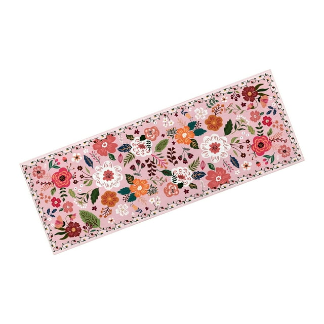 Tapis de Sol Floral Classique pour Usage Intérieur et Extérieur