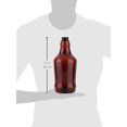 thumbnail image 6 of 64 oz Amber Growler PET plastic - lid not included, 6 of 7