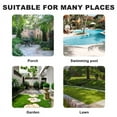 thumbnail image 4 of PARKWELL 2PCS Outdoor Wicker Ottoman Patio Rattan Furniture Footrest Seat Square Footstool w/Blue Cushion, 4 of 7