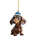 thumbnail image 4 of Christmas Dachshund Dog Tree Decorations,Cute 2D Acrylic Hanging Ornament,Flat Funny Sausage Dog Animal Pendant for Car Interior Home Holiday Party Wall Gifts,Christmas Clearance, 4 of 4