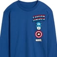 thumbnail image 3 of Marvel Captain America - Logo Stack - Men's Long Sleeve Graphic Tee, 3 of 5