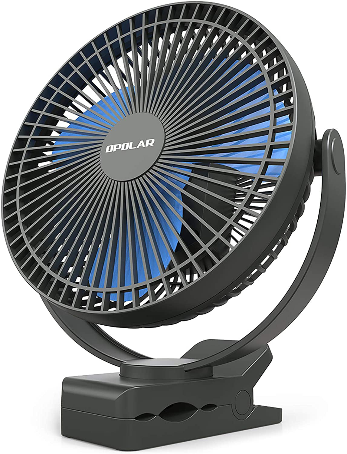 7'' Clip-on Table Fan Strong Airflow USB Powered Cooling Quiet Home 