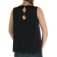 thumbnail image 2 of MAISON JULES $50 Womens New 1226 Navy Sleeveless Jewel Neck Casual Top XL B+B, 2 of 2