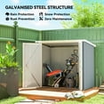 thumbnail image 4 of Outsunny 5' x 3' Metal Garden Storage Shed Tool House with Double Doors, 4 of 10