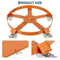 thumbnail image 4 of Yiwa Chariot-Tambour d'Huile de 55 Gallons, Capacité de 1200 Lb, Chariot-Tambour avec Poignée, Roues de Frein et Roulettes à Roulement Fluide, 4 of 8