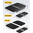 thumbnail image 3 of TEMOGU-Adjustable Steel Monitor Mount Reinforcement Plate, Desk Stabilizer Plate for Thin, Glass or Fragile Desks,Universal Protective Support for C-Clamp & Grommet Monitor Arms, No Scratch Bracket, 3 of 4