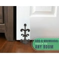 thumbnail image 7 of Comfify Cast Iron Fleur De Lis Doorstop Wedge with Felt Bottom 7.75 x 4 x 3.5 Inch Antique Rust Brown, 7 of 7
