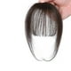 thumbnail image 2 of Flequillo con clip, cabello natural, semitejido a mano, marrón, con patillas, postizos para mujer, flequillo curvo para uso diario, flequillo con horquillas., 2 of 6