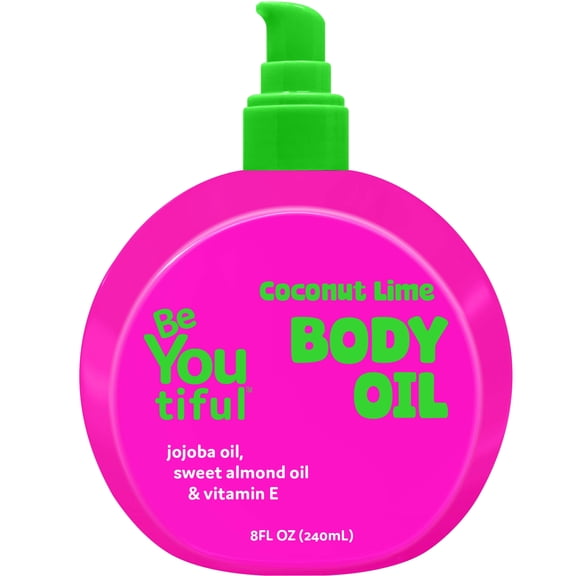 BeYoutiful Coconut Lime Body Oil, 8 oz