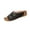 Black, variant on Women's Platform Sandals Wedge Chunky Heel Slip-on Comfort Slides Summer Dressy Casual Open Toe Walking Slipper Shoes