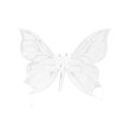 thumbnail image 3 of Ailes de Papillon pour Filles Ailes de Fée pour Fêtes à Thème de Carnaval Jeu de Rôle Blanc, 3 of 10