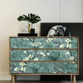 thumbnail image 3 of Floral Wallpaper Peel and Stick, 3D Floral Wall Wallpaper Vintage Floral Wallpaper for Bathroom Removable Wallpaper Decorative Contact Paper Mural for Bedroom Walls Cabinets Shelve, 3 of 7